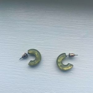 Beautiful brand new francesas gem hoops!